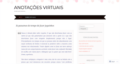 Desktop Screenshot of anotacoesvirtuais.wordpress.com