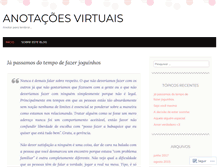 Tablet Screenshot of anotacoesvirtuais.wordpress.com