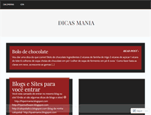 Tablet Screenshot of dicasmania.wordpress.com
