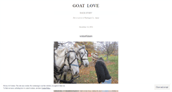 Desktop Screenshot of goatlove.wordpress.com