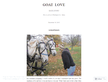 Tablet Screenshot of goatlove.wordpress.com