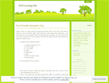 Tablet Screenshot of ecolovinglife.wordpress.com