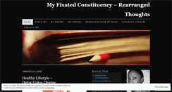 Desktop Screenshot of myfixatedconstituency.wordpress.com