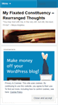Mobile Screenshot of myfixatedconstituency.wordpress.com