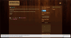 Desktop Screenshot of elmtrees.wordpress.com