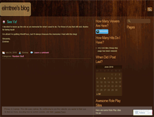 Tablet Screenshot of elmtrees.wordpress.com