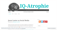 Desktop Screenshot of iqatrophie.wordpress.com