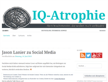 Tablet Screenshot of iqatrophie.wordpress.com