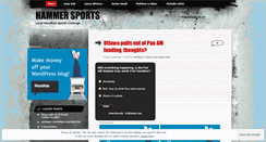 Desktop Screenshot of hammersports.wordpress.com