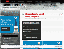 Tablet Screenshot of hammersports.wordpress.com