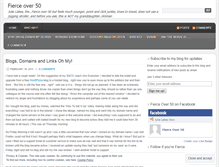 Tablet Screenshot of fierceover50.wordpress.com
