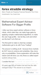 Mobile Screenshot of forexstraddlestrategy.wordpress.com