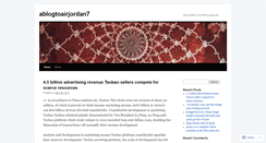 Desktop Screenshot of ablogtoairjordan7.wordpress.com