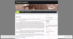 Desktop Screenshot of perfectlyimpaired.wordpress.com