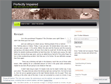 Tablet Screenshot of perfectlyimpaired.wordpress.com