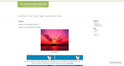 Desktop Screenshot of mysocialmediasoftware.wordpress.com