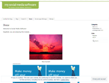 Tablet Screenshot of mysocialmediasoftware.wordpress.com