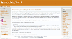 Desktop Screenshot of jeanneeatsworld.wordpress.com