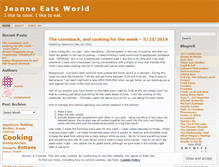 Tablet Screenshot of jeanneeatsworld.wordpress.com