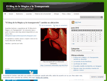 Tablet Screenshot of elblogdelomagicoylotransparente.wordpress.com