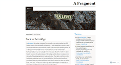 Desktop Screenshot of afragment.wordpress.com