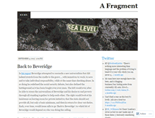 Tablet Screenshot of afragment.wordpress.com