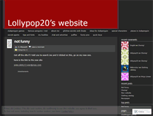 Tablet Screenshot of lollypop20.wordpress.com