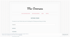 Desktop Screenshot of meoverseas.wordpress.com