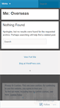 Mobile Screenshot of meoverseas.wordpress.com