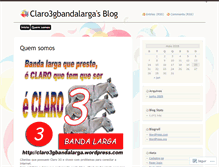 Tablet Screenshot of claro3gbandalarga.wordpress.com