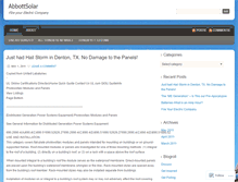 Tablet Screenshot of abbottsolar.wordpress.com
