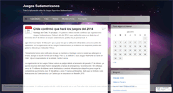 Desktop Screenshot of juegosodesur.wordpress.com