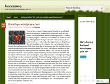 Tablet Screenshot of becca009.wordpress.com