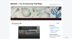 Desktop Screenshot of bikeable.wordpress.com