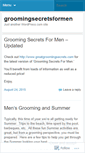 Mobile Screenshot of groomingsecretsformen.wordpress.com