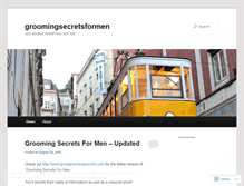Tablet Screenshot of groomingsecretsformen.wordpress.com