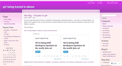 Desktop Screenshot of beingtrained.wordpress.com