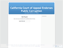 Tablet Screenshot of californiacourtofappealscorrupt.wordpress.com