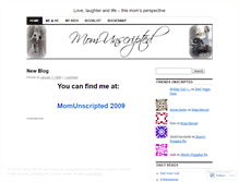 Tablet Screenshot of momunscripted.wordpress.com