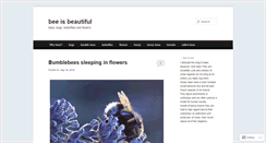 Desktop Screenshot of beeisbeautiful.wordpress.com