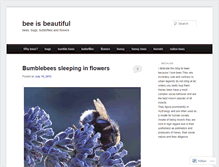 Tablet Screenshot of beeisbeautiful.wordpress.com