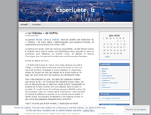 Tablet Screenshot of esperluete.wordpress.com