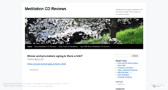 Desktop Screenshot of meditationcdreviews.wordpress.com