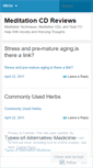 Mobile Screenshot of meditationcdreviews.wordpress.com