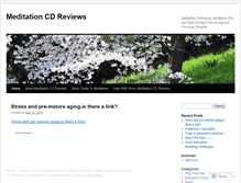 Tablet Screenshot of meditationcdreviews.wordpress.com