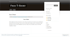 Desktop Screenshot of freetshirts2011.wordpress.com