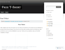 Tablet Screenshot of freetshirts2011.wordpress.com