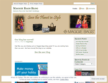Tablet Screenshot of maggiebags.wordpress.com