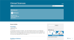 Desktop Screenshot of clinicalsciences.wordpress.com