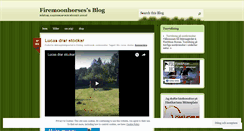Desktop Screenshot of firemoonhorses.wordpress.com